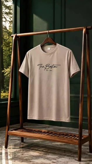 تیشرت با طرح the boston مردانه